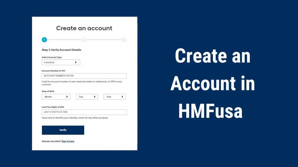 Create an Account in HMFusa 