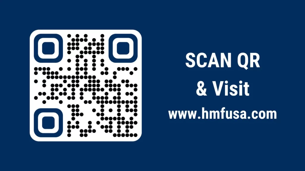 Scan qr code to visit the official site: www.hmfusa.org